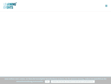 Tablet Screenshot of learningevents.at